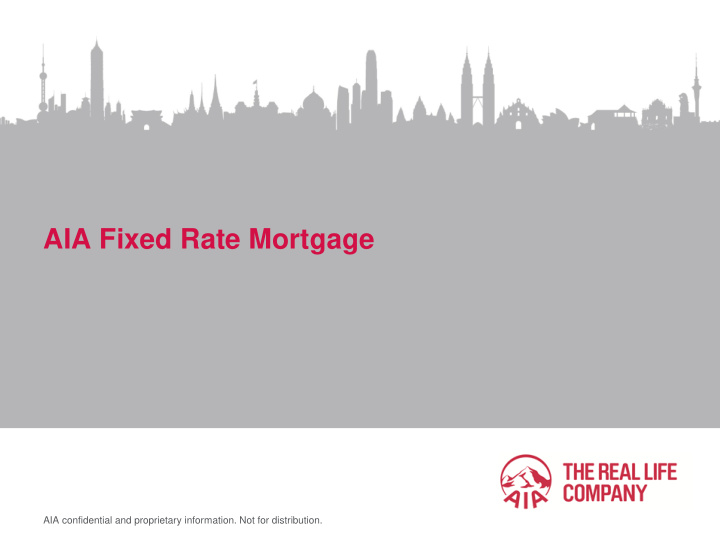 aia fixed rate mortgage