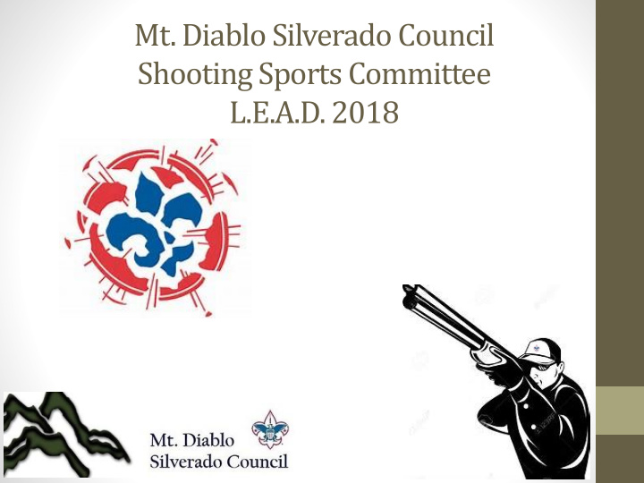 shooting sports committee l e a d 2018 course overview