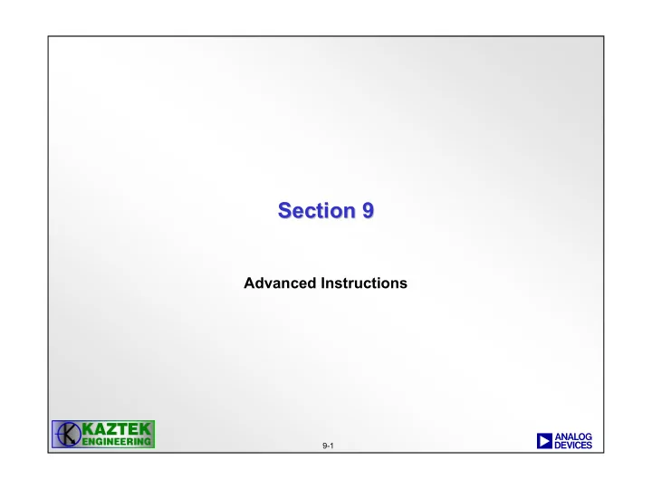 section 9 section 9
