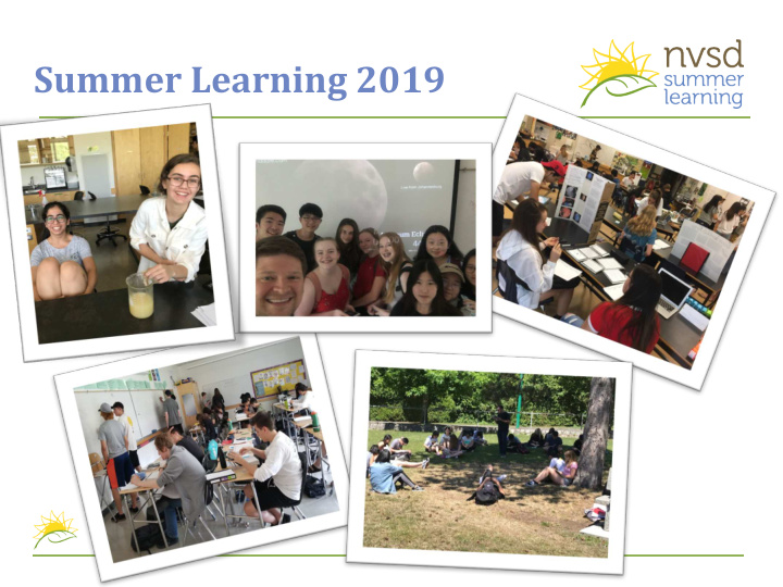 summer learning 2019 who we are