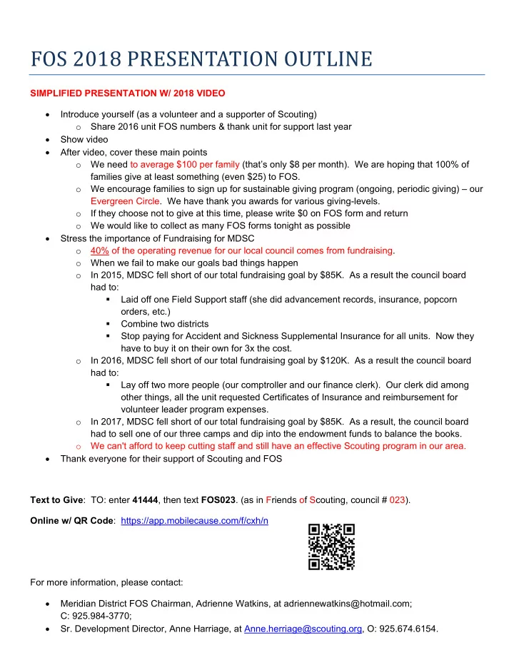 fos 2018 presentation outline