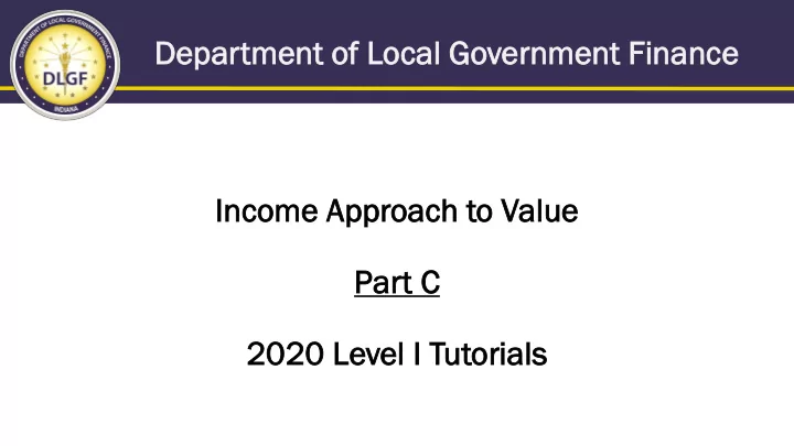 dep depar artmen ent of of lo loca cal go governmen ent