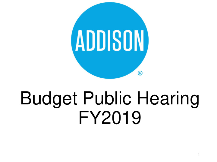 budget public hearing fy2019