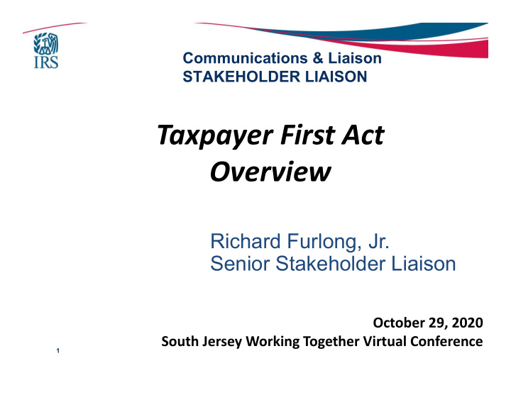 taxpayer first act overview
