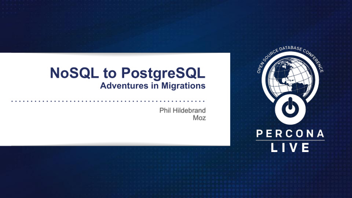 nosql to postgresql