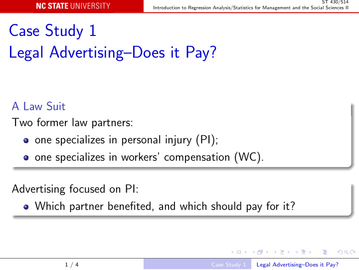 case study 1 legal advertising does it pay