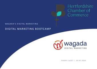 DIGITAL MARKETING BOOTCAMP  C H E R Y L  L U Z E T  I   1 0 . 0 3 . 2 0 2 0  S U C C E S S F U L L
