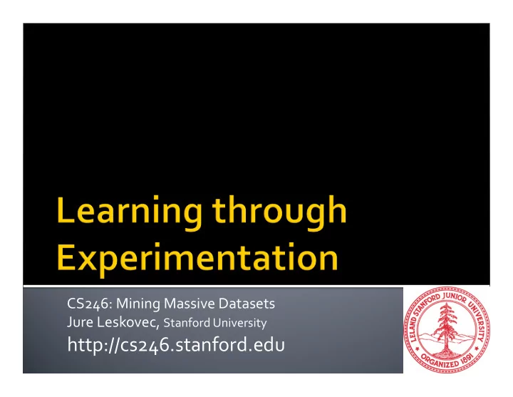 http cs246 stanford edu web advertising