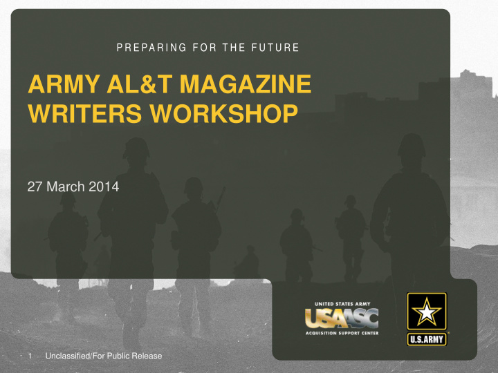 army al t magazine writers workshop