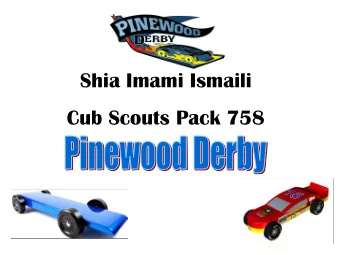 Shia Imami Ismaili  Cub Scouts Pack 758  History  &quot;I wanted to devise a wholesome,