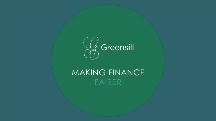 making finance