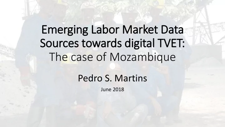 emerging la labor market data sou ources t towards