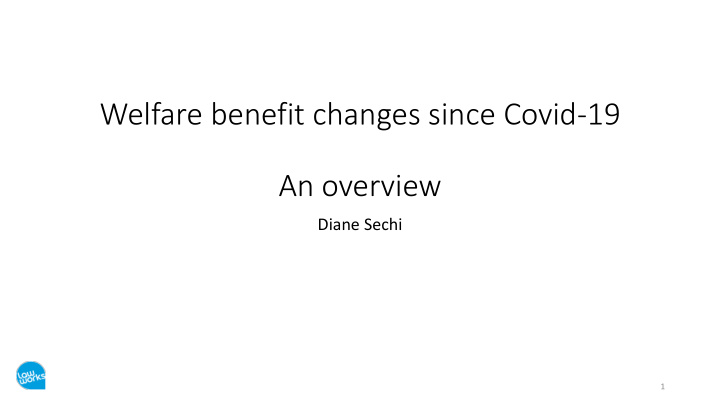 welfare benefit changes since covid 19 an overview