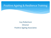 positive ageing resilience training