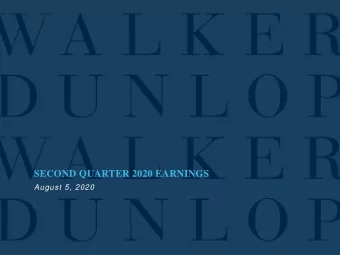 SECOND QUARTER 2020 EARNINGS  August 5, 2020  Forward-Looking Statements  Some of the statements
