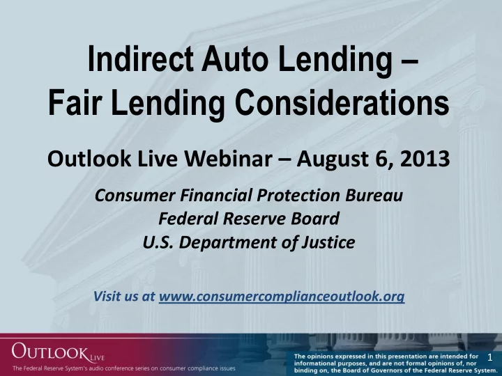 fair lending considerations