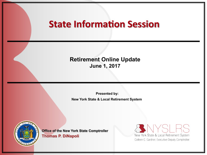 state informa on session