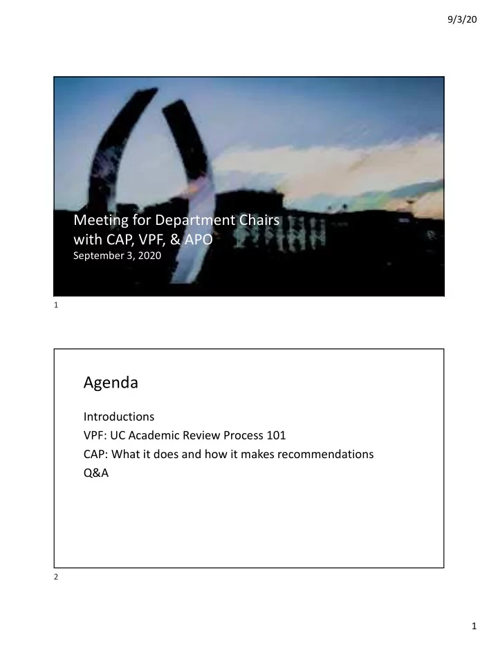 agenda