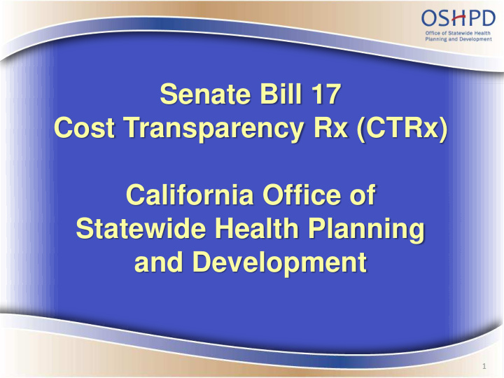 senate bill 17