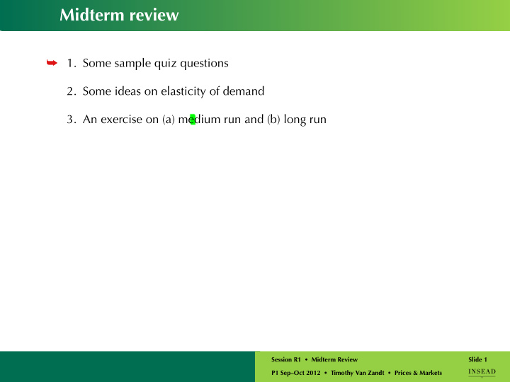 midterm review