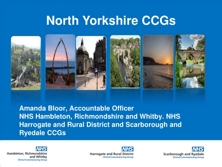 north yorkshire ccgs