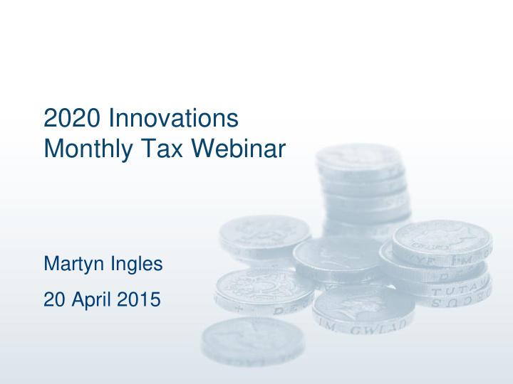 monthly tax webinar