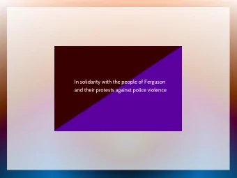 I  n  s  o  l  i  d  a  r  i  t  y  w  i  t  h  t  h  e  p  e  o  p  l  e  o  f  F  e  r  g  u  s