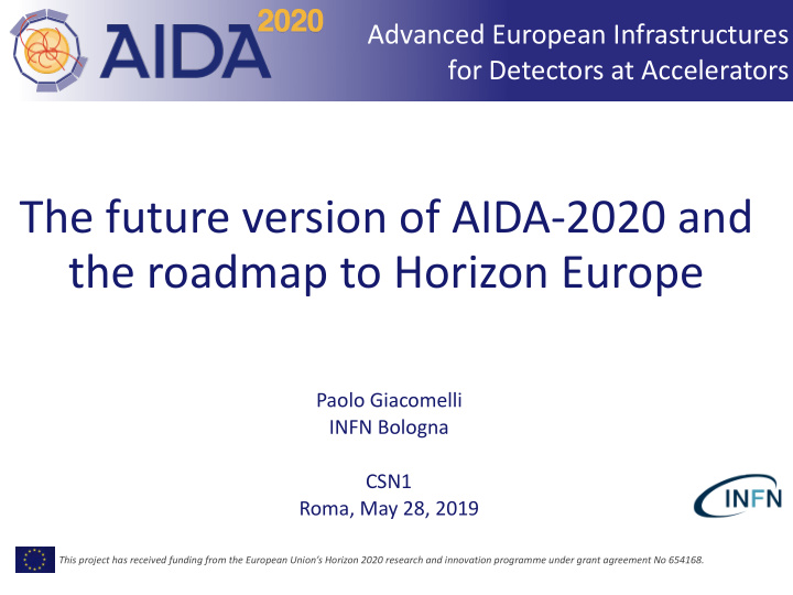 the future version of aida 2020 and the roadmap to