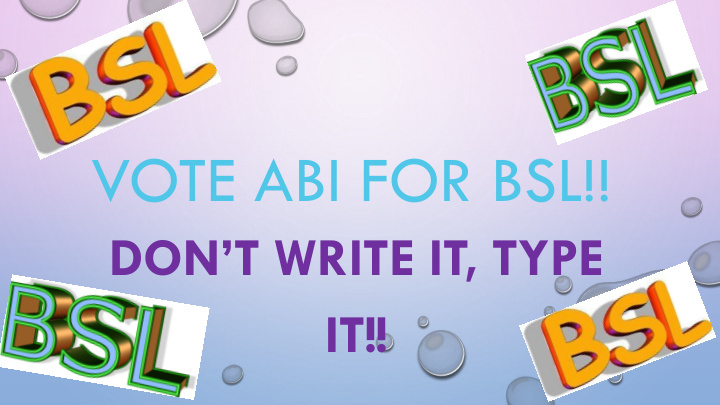 vote abi for bsl