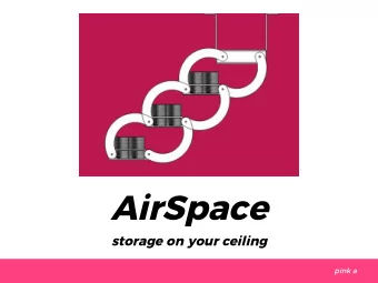 AirSpace  storage on your ceiling  pink a  The Problem  Lack of Storage  Kitchens  Workshops