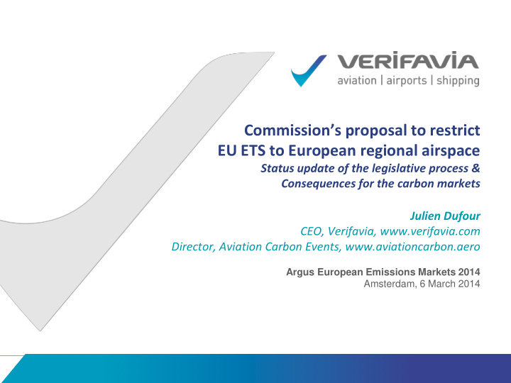 commission s proposal to restrict eu ets to european