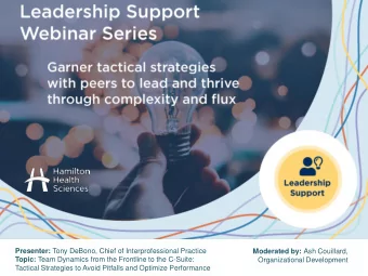 Tactical Strategies to Avoid Pitfalls and Optimize Performance  2  Upcoming Webinar: July 9th Join