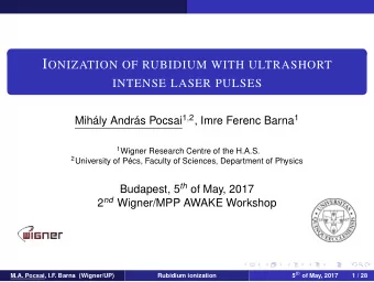 Photoionisation processes are studied via ab initio calculations.  One active electron approach has
