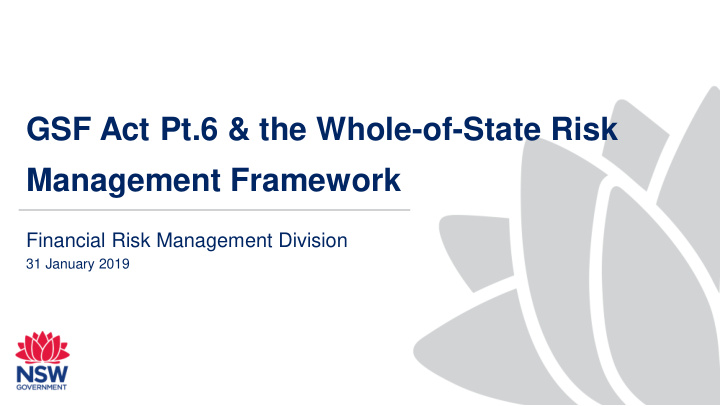management framework