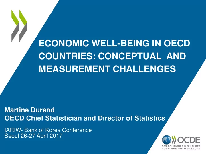 economic well being in oecd