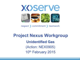 Project Nexus Workgroup  Unidentified Gas  (Action: NEX0905) 10 th February 2015  1  Forecast LDZ