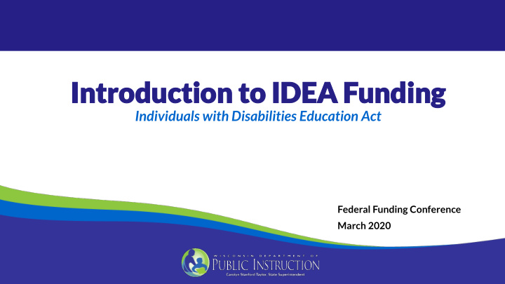introduction to idea f introduction to idea funding unding