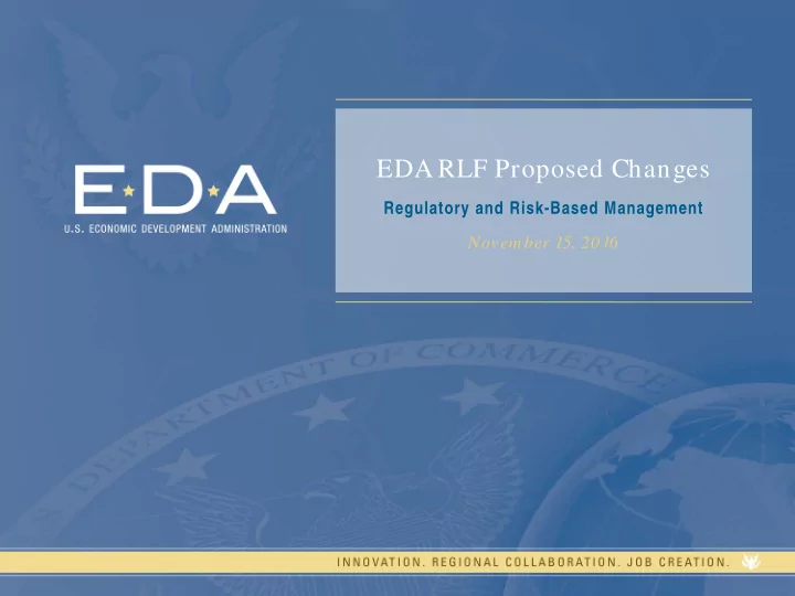 eda rlf proposed changes