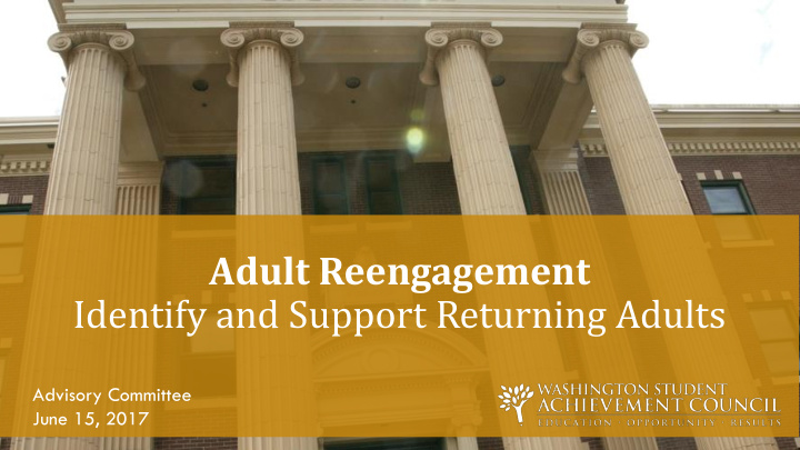 adult reengagement
