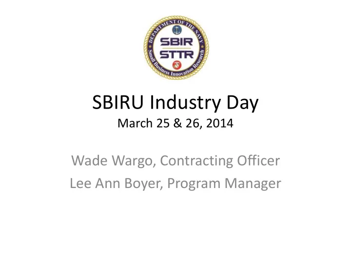 sbiru industry day