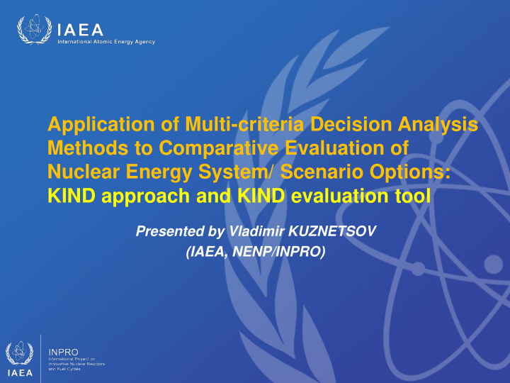 application of multi criteria decision analysis methods