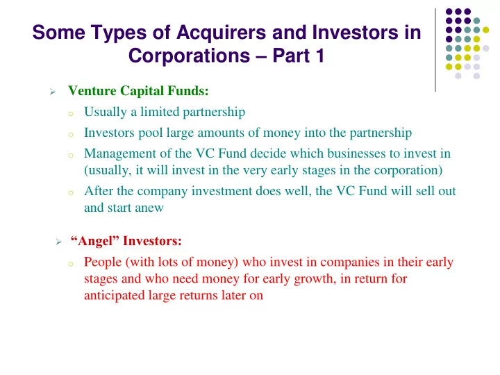 corporations part 1