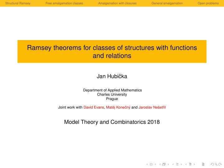 ramsey theorems for classes of structures with functions