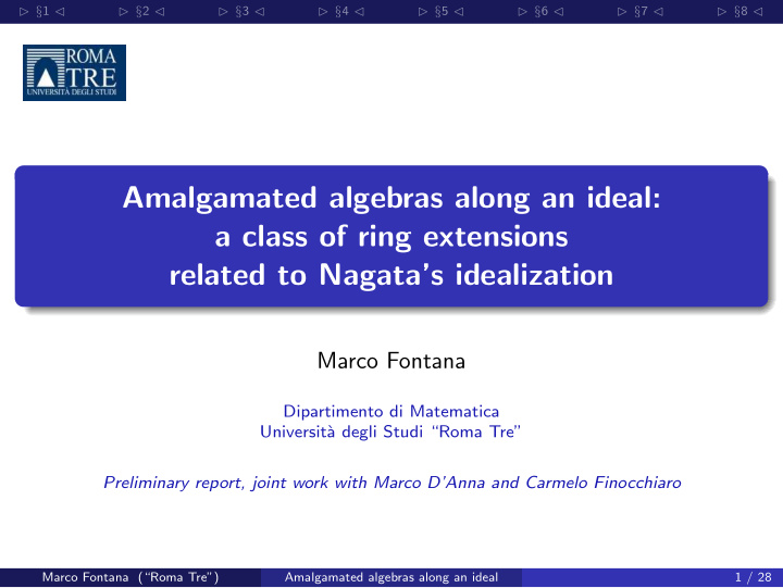amalgamated algebras along an ideal a class of ring