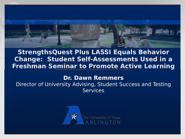 strengthsquest plus lassi equals behavior change student