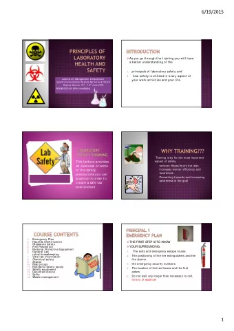 6/19/2015  As you go through the training you will have  a better understanding of the