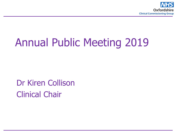 annual public meeting 2019