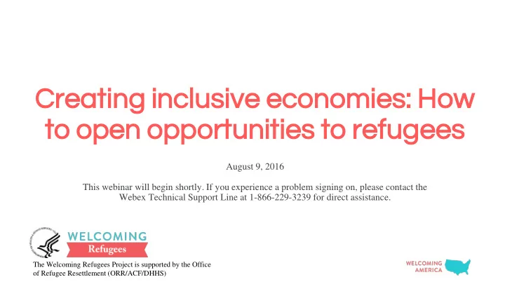 cre creat ating ing in incl clusi usive ve ec econo