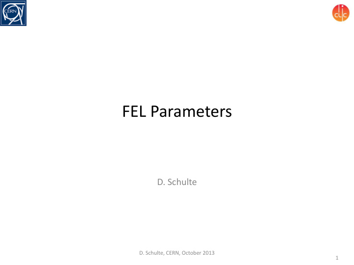 fel parameters