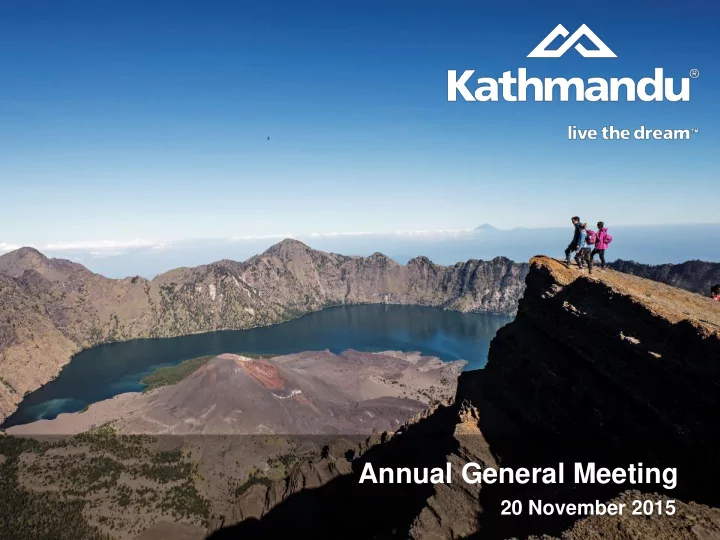 annual general meeting